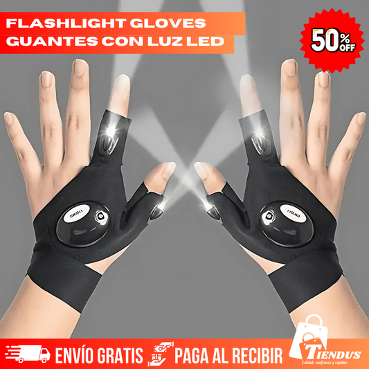 Flashlight Gloves™ | Guantes Con Luz Led Impermeable®